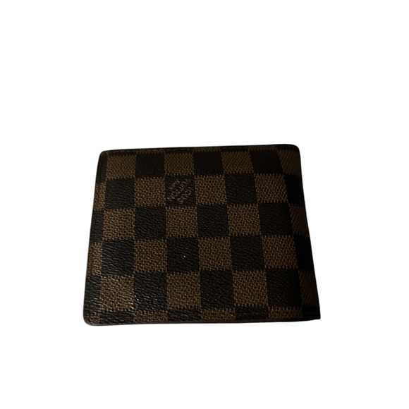 Louis Vuitton Damier men’s bifold wallet holds 8 cards has two bifolds nice - Picture 2 of 10